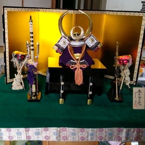 兜一式 端午の節句 かがり火付き