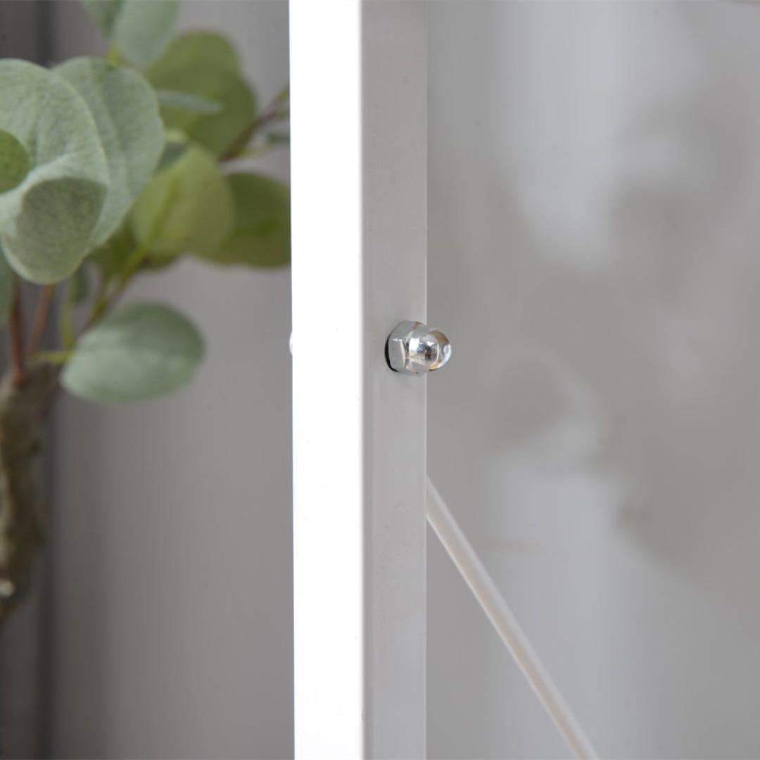 パソコンデスク ラック付き 分体調整可 ワークデスク木製 開封 白