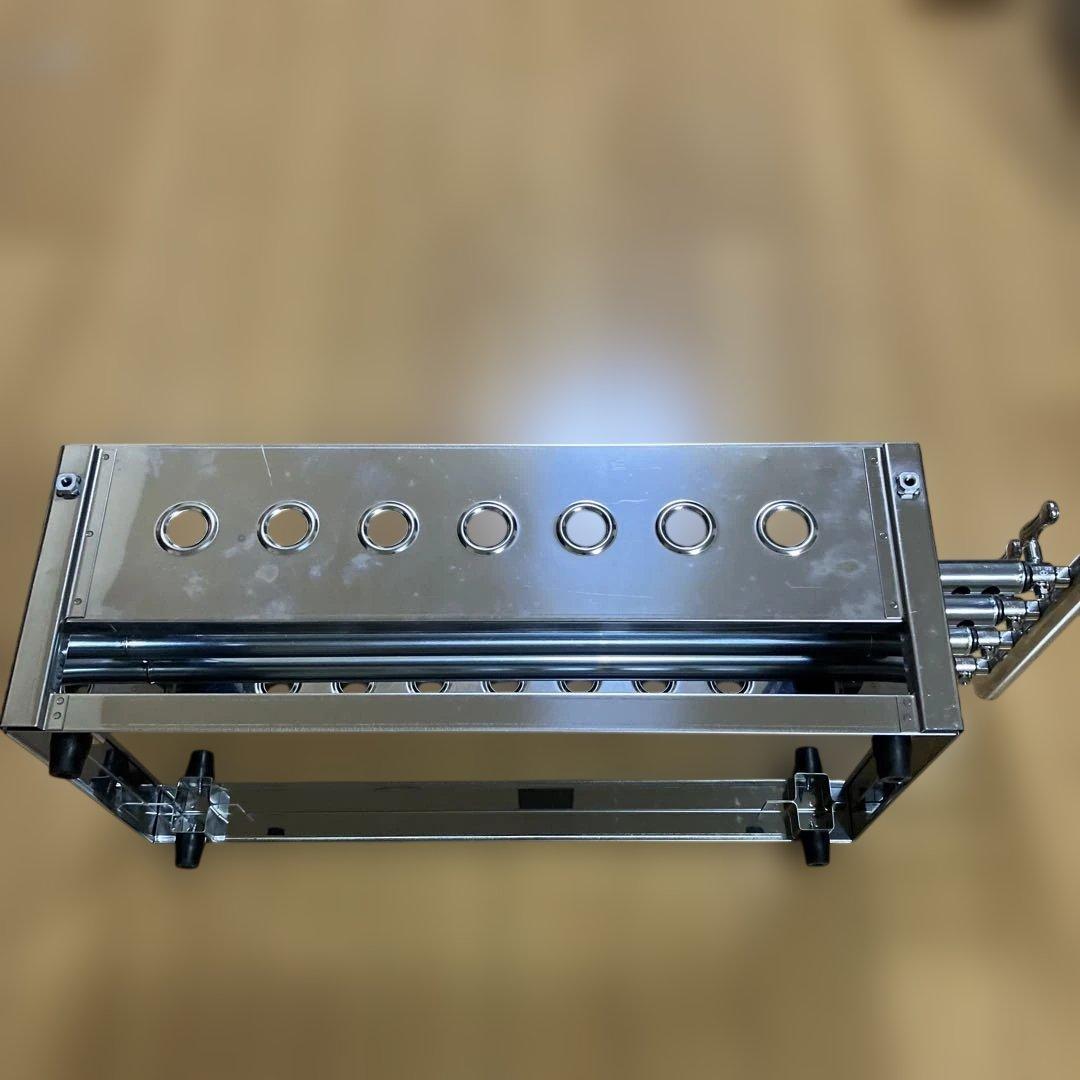 ステンレス製四本パイプ焼台〔小） ＬＰガス 業務用