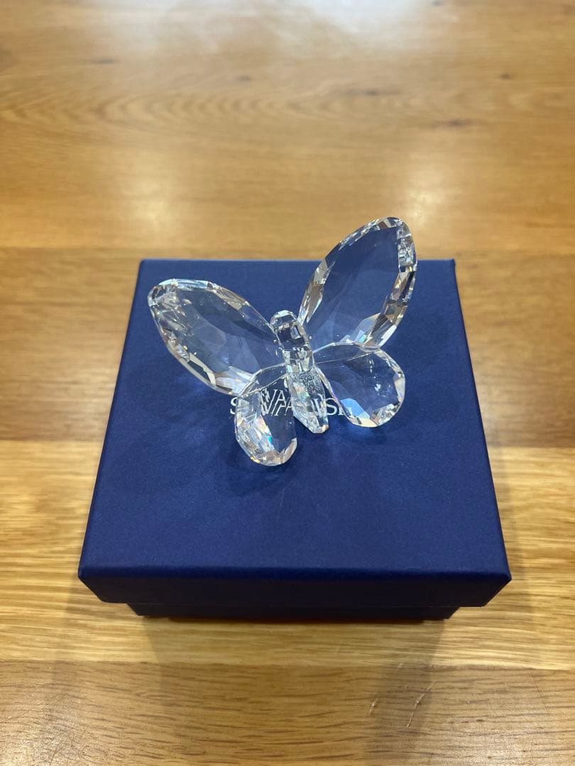 SWAROVSKI スワロフスキー クリスタル 蝶 バタフライ 置物