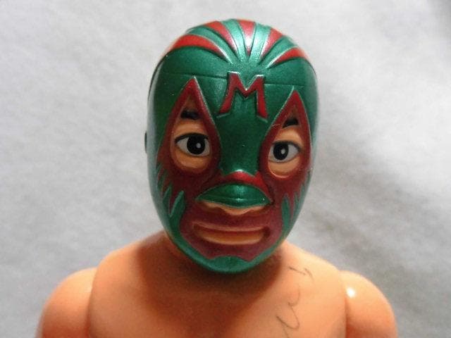 希少品 マルサン ミル・マスカラス ソフビフィギュア 本人サイン入り