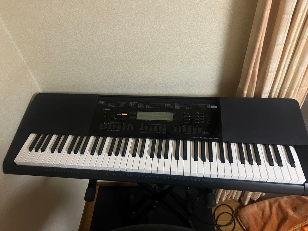 CASIO 76鍵電子ピアノ wk-245 - メルカリ