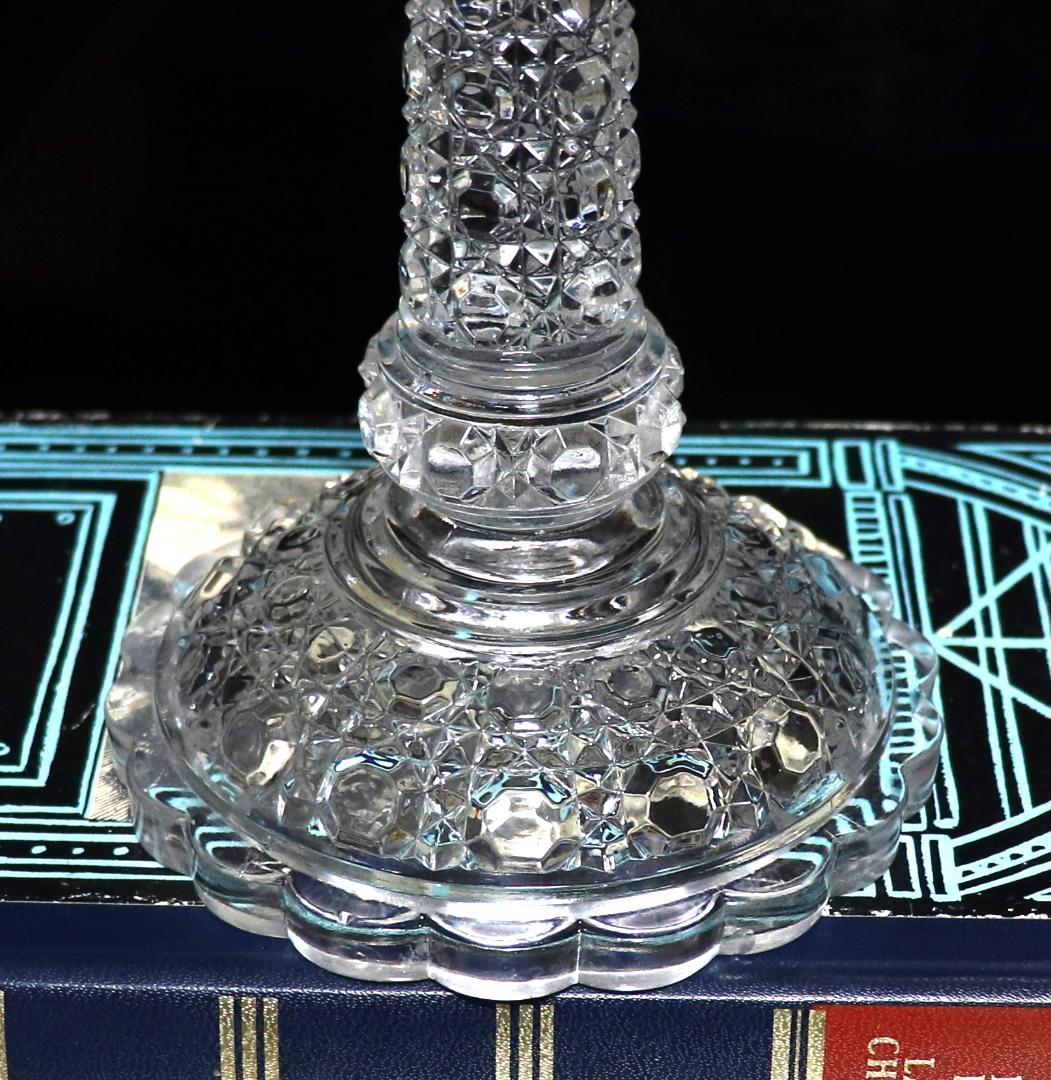 オールド・バカラ 珍品 キャンドルホルダー 18.5cm ディアマン ピエーリー