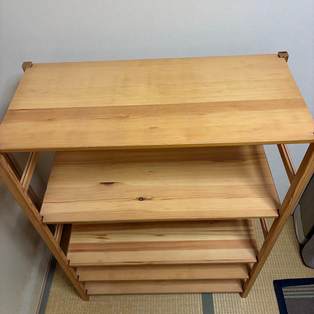 無印良品 パイン材 ユニットシェルフ　棚板5枚 120 MUJI