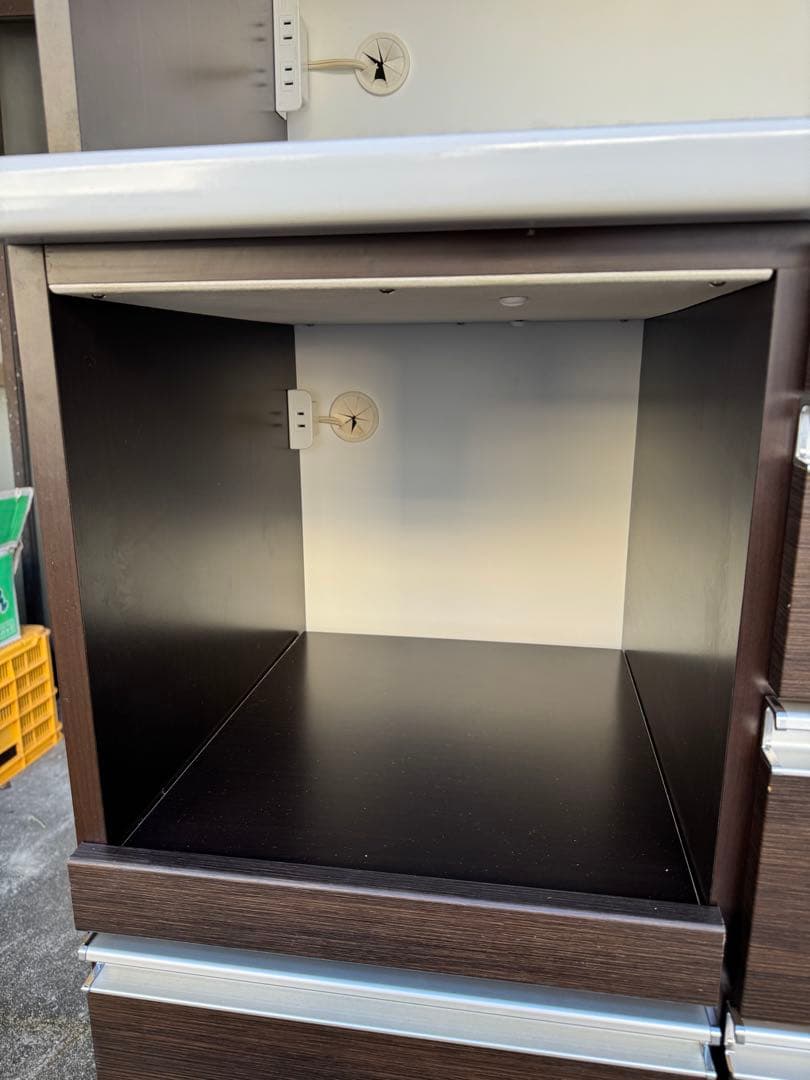 松田家具　食器棚　キッチン収納　1180 Nクラッチ　ダーク