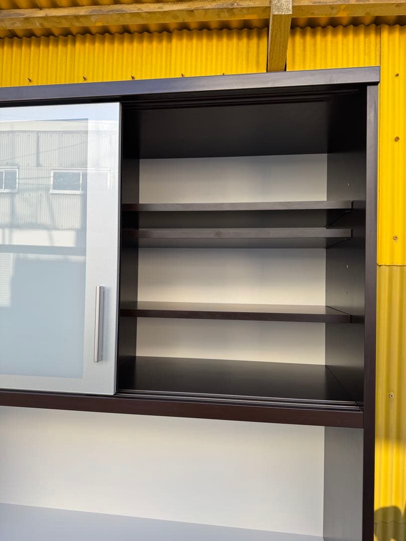 松田家具　食器棚　キッチン収納　1180 Nクラッチ　ダーク