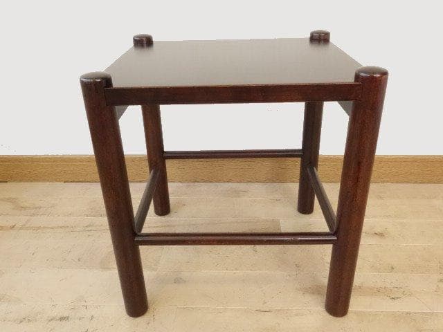 北海道民芸家具　ミニテーブル　花台　再塗装済　USED