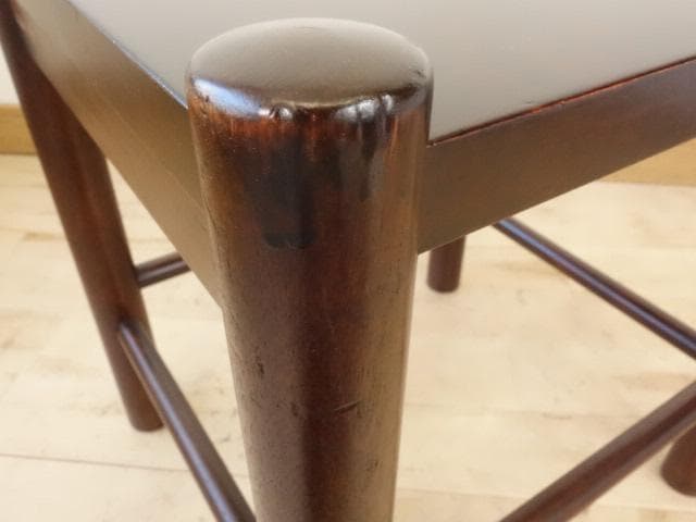 北海道民芸家具　ミニテーブル　花台　再塗装済　USED