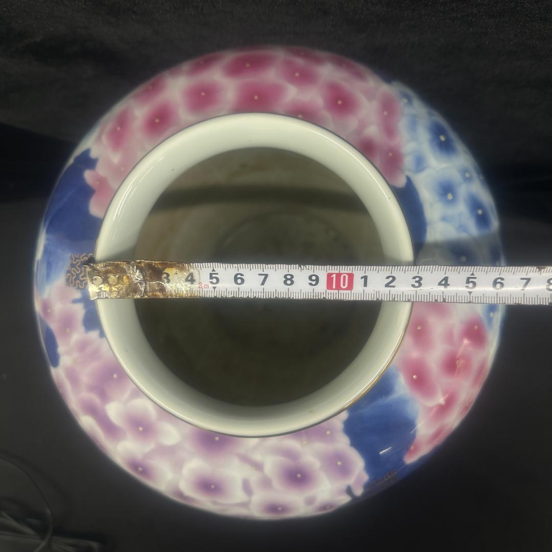 深川製磁 金彩紫陽花図 大壺 約29cm 中古美品 - メルカリ