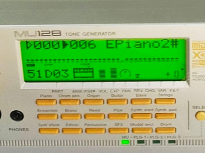 ヤマハ　MU128 トーンジェネレーター XG音源モジュール 生産終了品