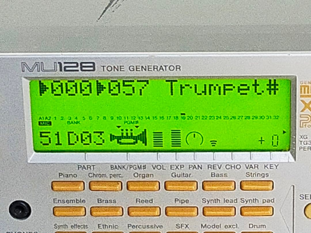 ヤマハ　MU128 トーンジェネレーター XG音源モジュール 生産終了品