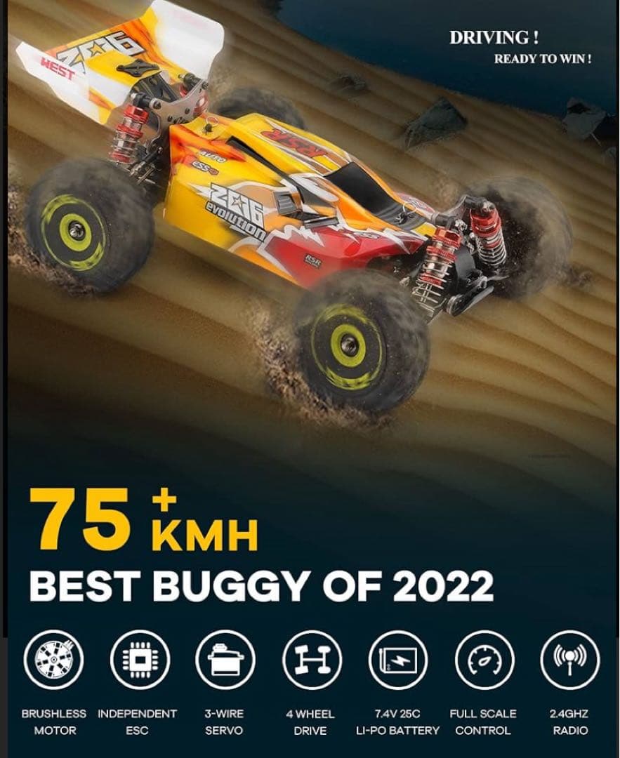 wltoys 144010 ブラシレス　レア　希少　 暴力的に爆速です。