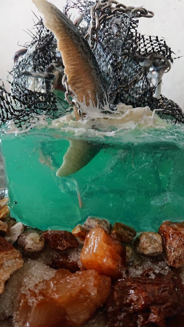 サメ・ダイバー・レジンアート