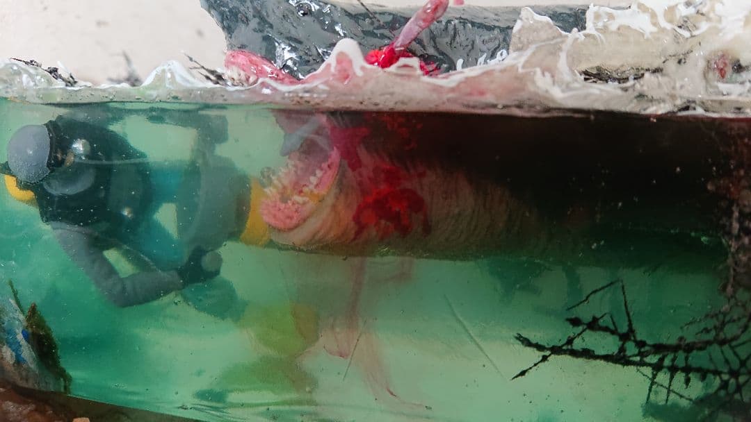 サメ・ダイバー・レジンアート