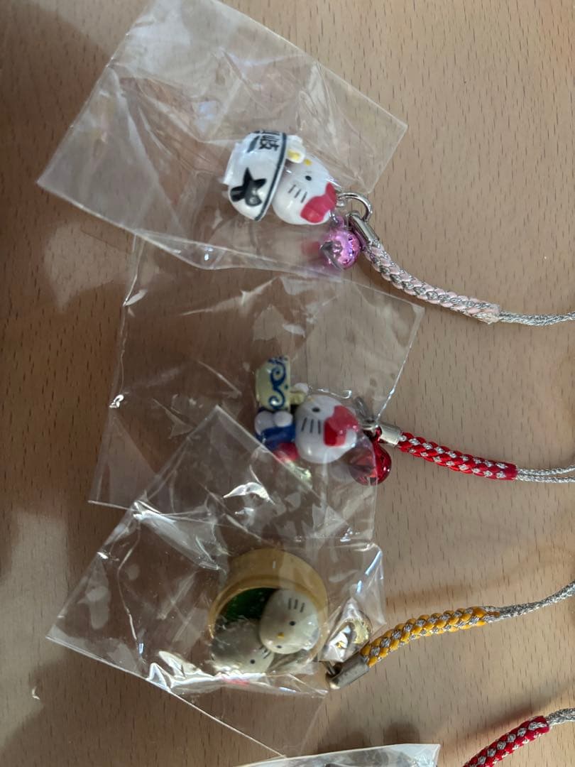 希少！ご当地キティ根付5個 香川さぬき・三重伊勢・神戸中華・大阪鶴橋