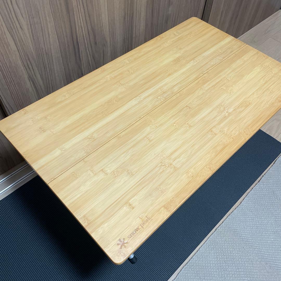 スノーピーク　ワンアクションテーブル竹　LV-100TR カバー付