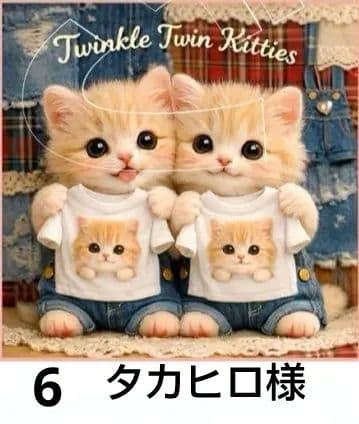 オーダーページ　ハンカチ　99 ネコT 猫柄　ハンドメイド1/24