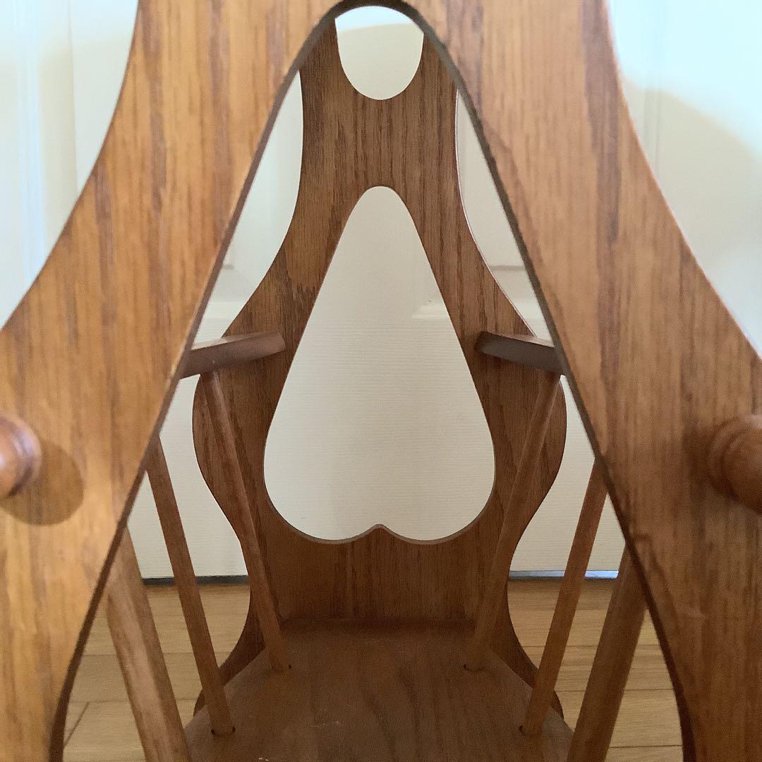 昭和レトロ　家具　木製　照明付き テーブル付き マガジンラック　サイドテーブル