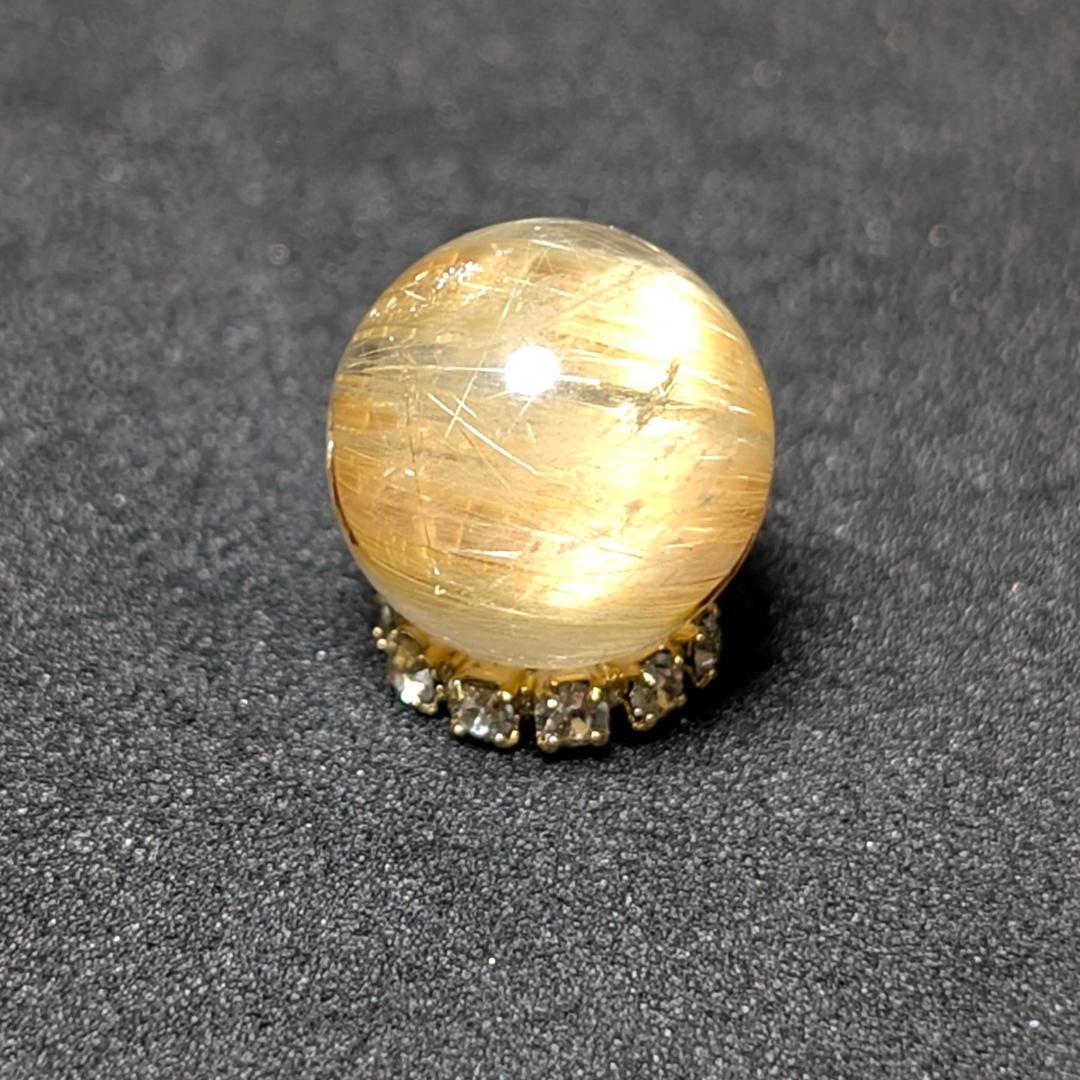 一点物 シャトヤンシー効果も出ている タイチンルチル 10ミリ 粒売り