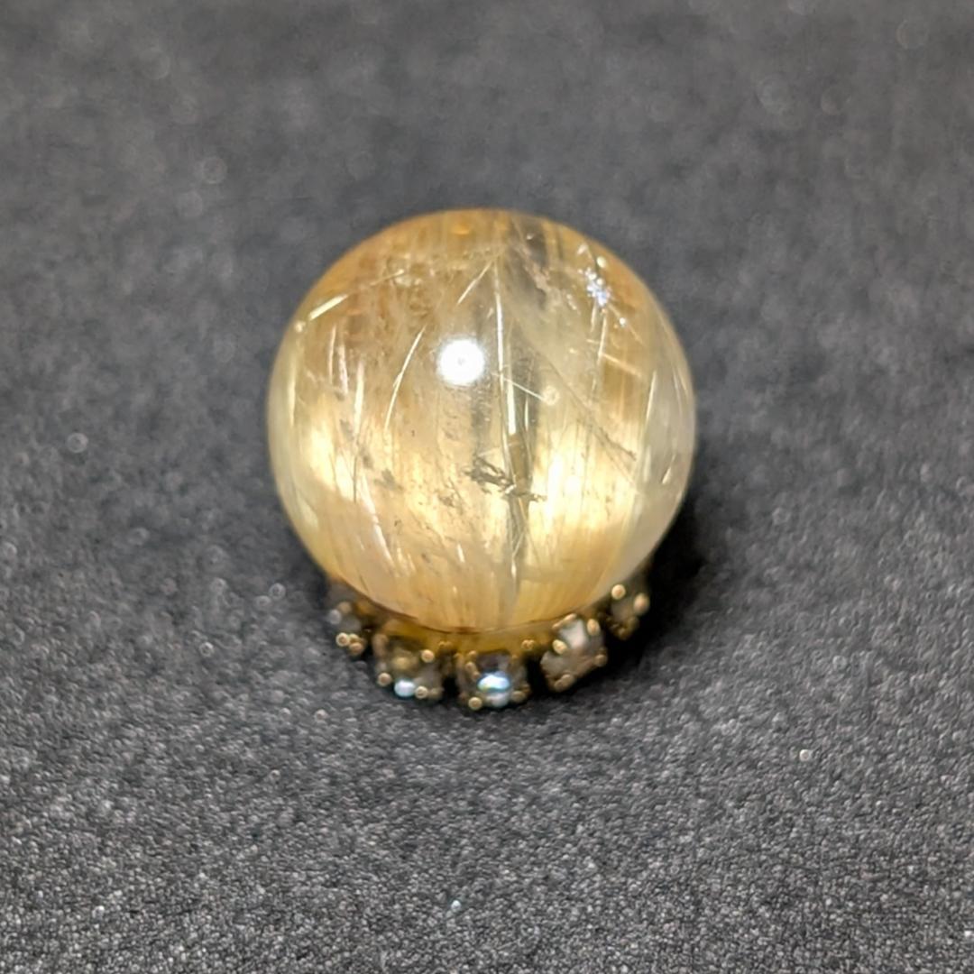 一点物 シャトヤンシー効果も出ている タイチンルチル 10ミリ 粒売り