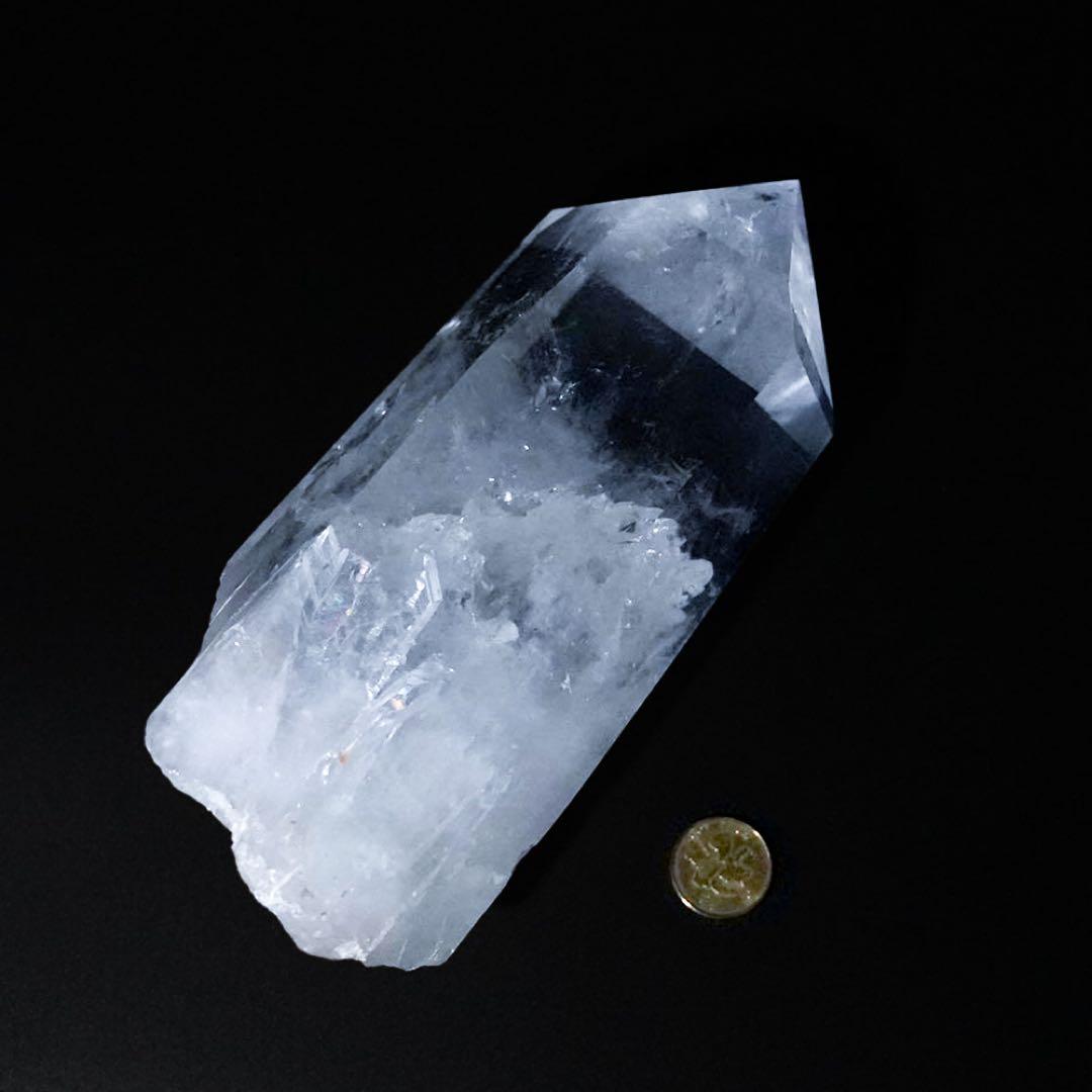 【特大】六角柱水晶クリスタル 1.5kg & 鉢セット パワーストーン 天然石