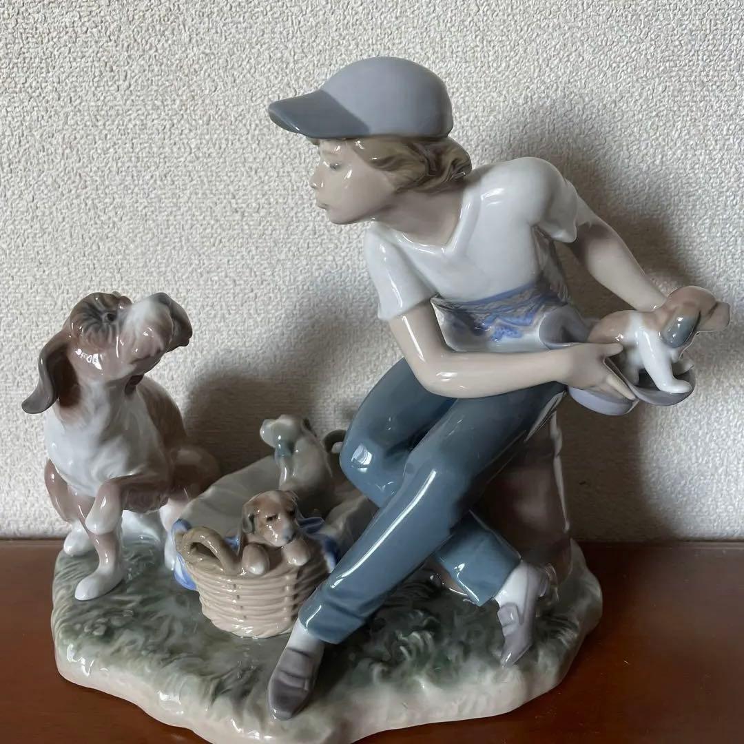 LLADRO リヤドロ　5376 この子はぼくの！ 子犬 少年 置物 インテリア