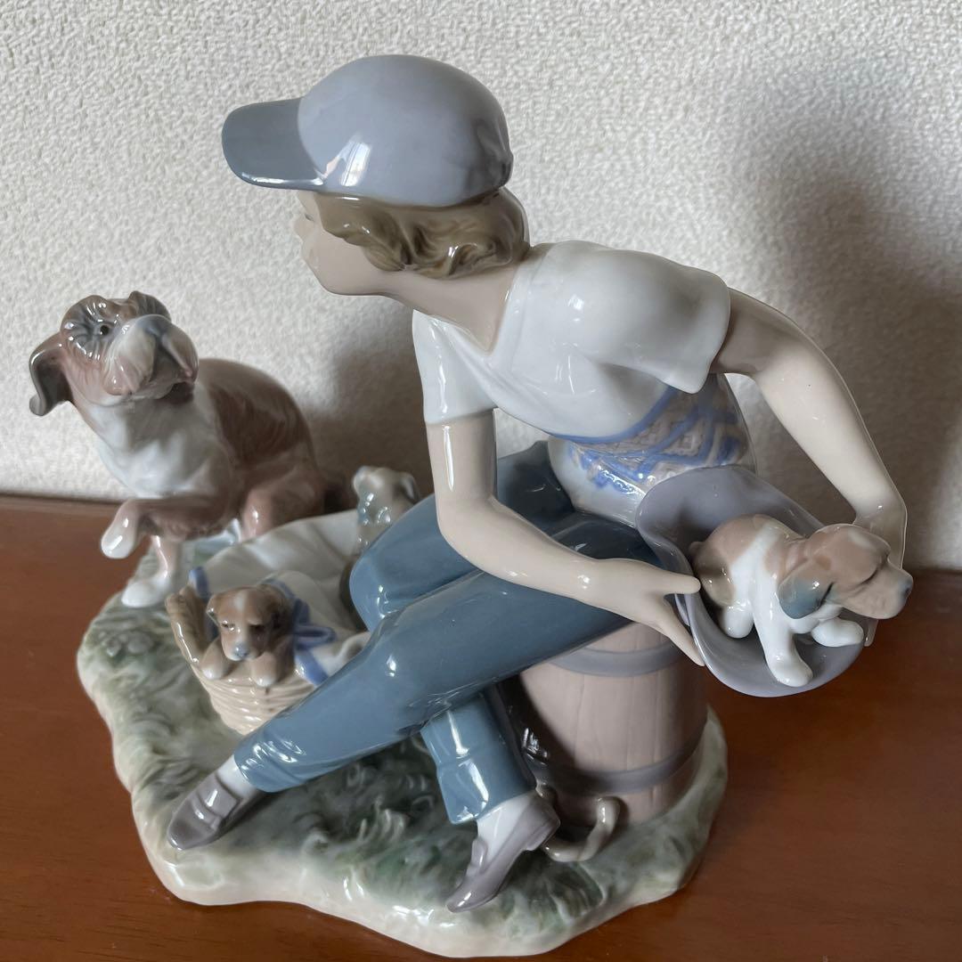 LLADRO リヤドロ　5376 この子はぼくの！ 子犬 少年 置物 インテリア