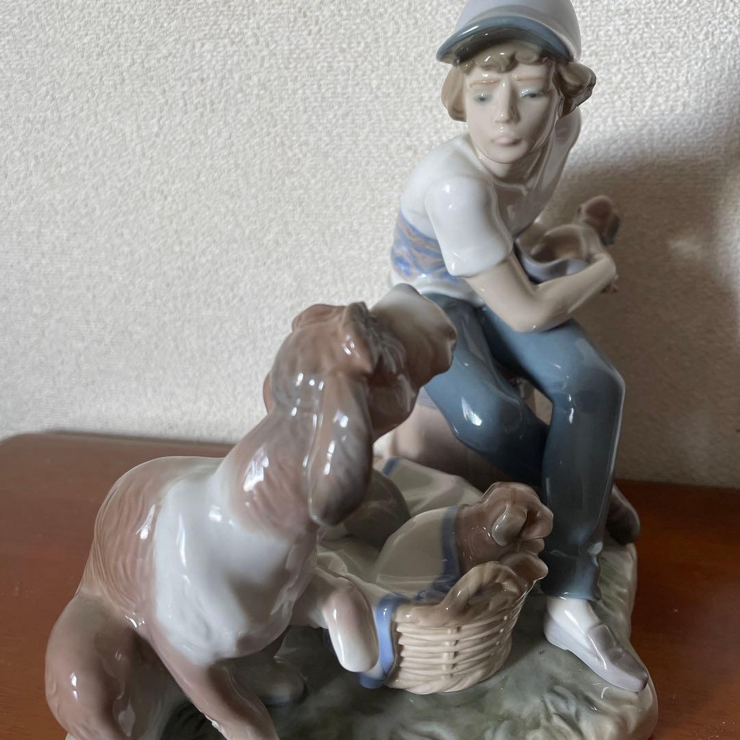 LLADRO リヤドロ　5376 この子はぼくの！ 子犬 少年 置物 インテリア