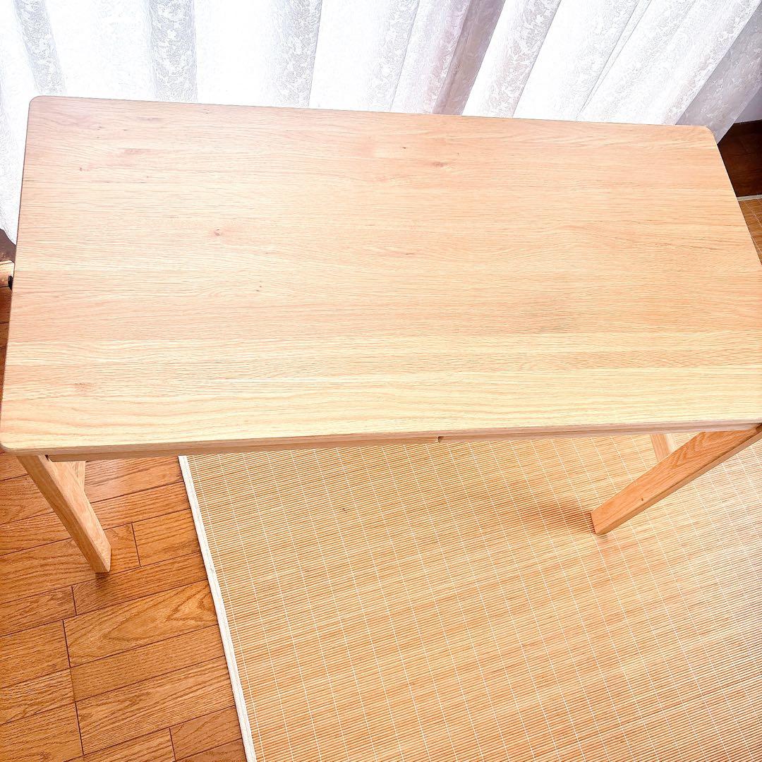 My様リクエスト品】無印良品 MUJI 無垢材 木製デスク オーク材 事務 学習