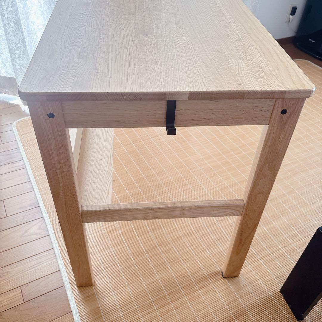 My様リクエスト品】無印良品 MUJI 無垢材 木製デスク オーク材 事務 学習
