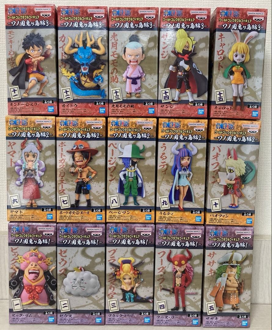 ワンピース WCF ワーコレ ワノ国 鬼ヶ島 回想 完結 83種 コンプ　未開封