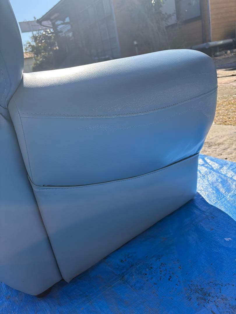 3人掛け　ソファー　ブルー　中古　引取り限定