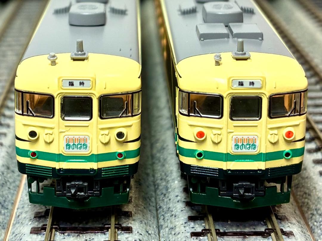 ☆絶版・希少モデル！☆165系 お座敷電車“なのはな”6両セット 愛称板