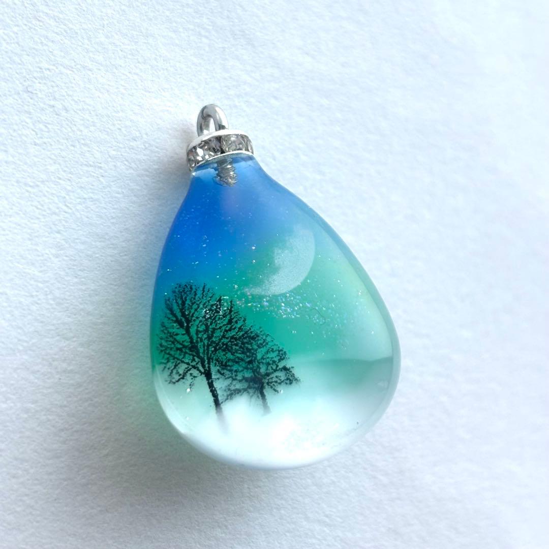 No.394【送料無料】情景レジン　キーホルダー　ネックレス
