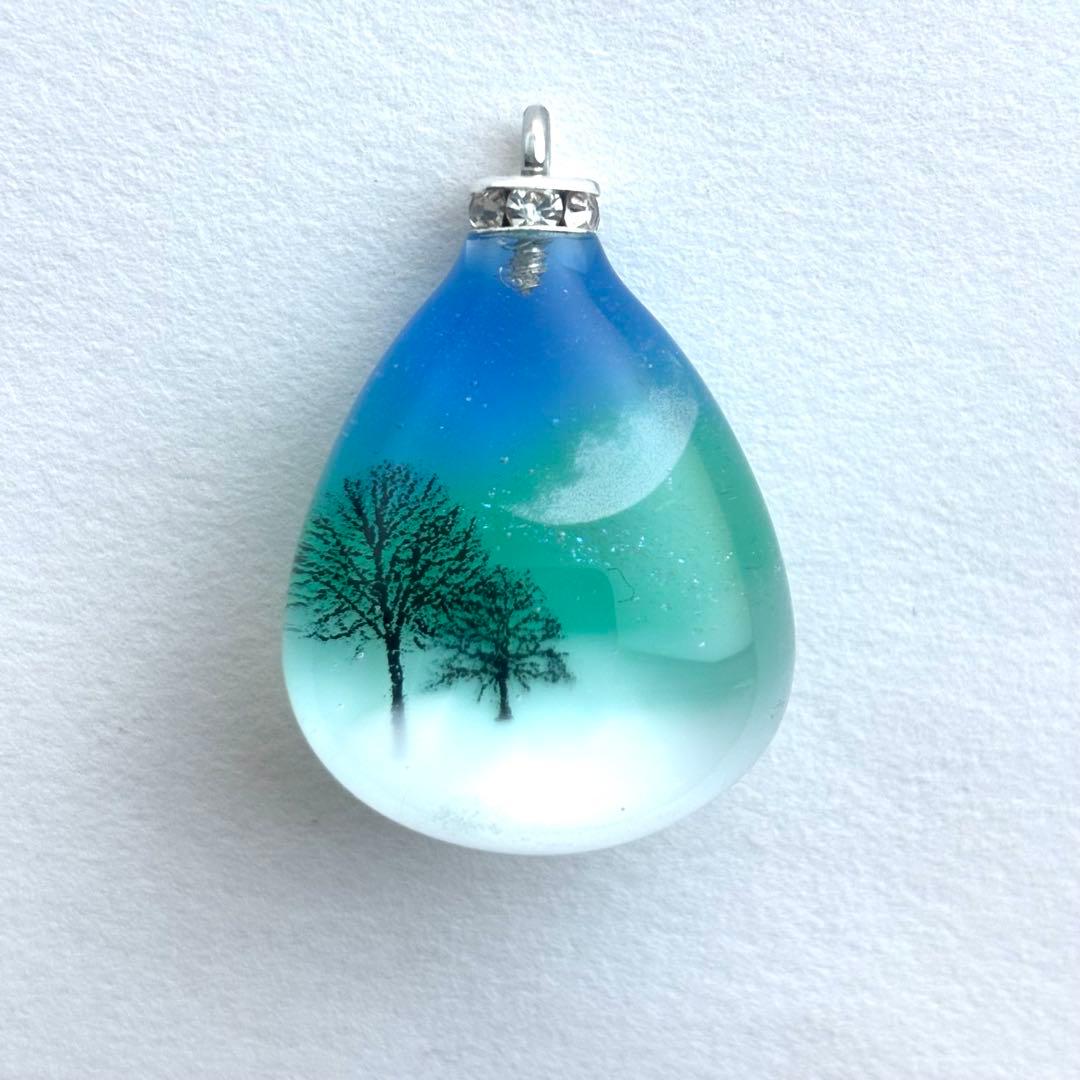 No.394【送料無料】情景レジン　キーホルダー　ネックレス