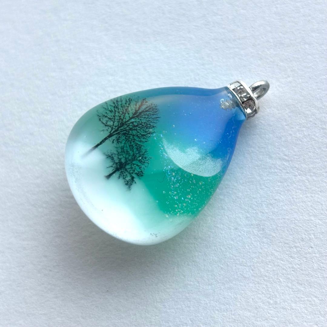 No.394【送料無料】情景レジン　キーホルダー　ネックレス