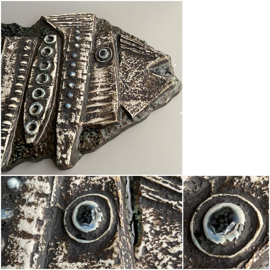 ◇希少◇Lisa Larson リサラーソン 陶板 大きな魚 55cm×20cm