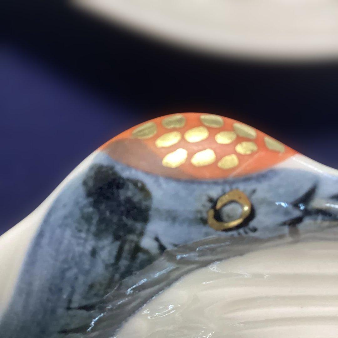 忙しくてごめんなさい　　永楽写巣篭もり鶴向付10客　新品未使用