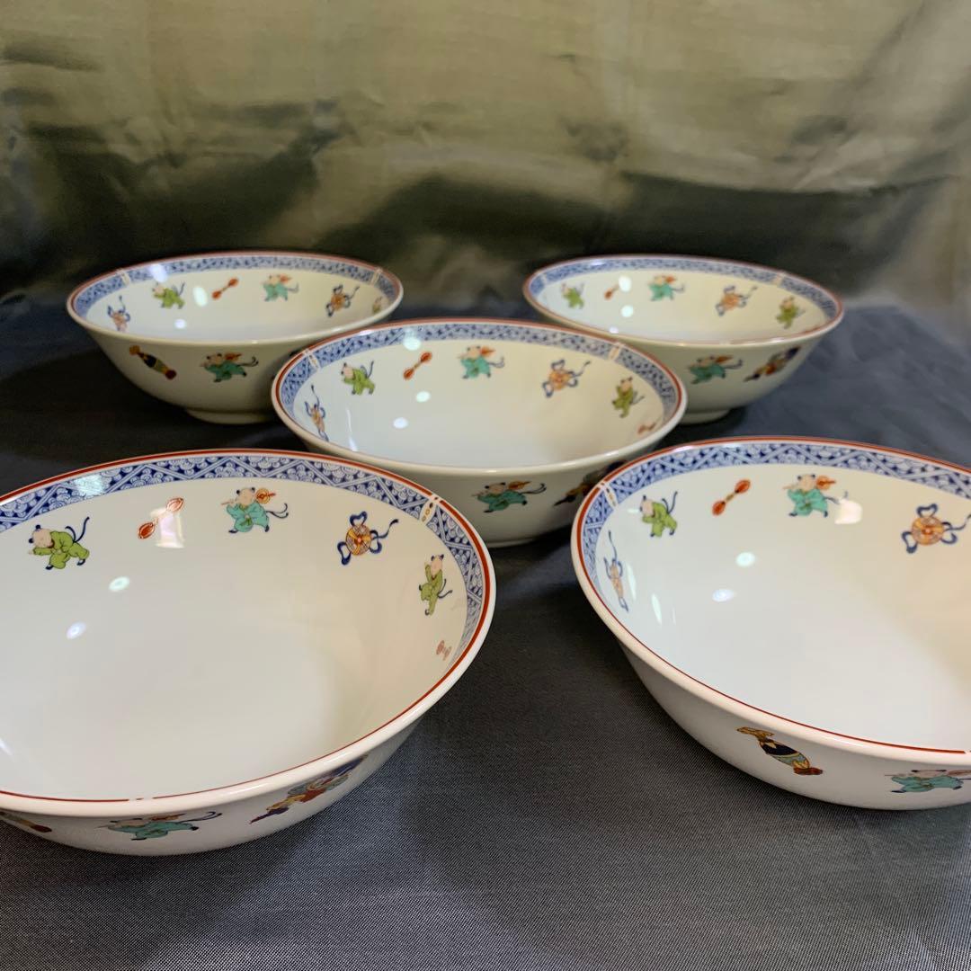 ナルミ　セット　中華　唐子　八角皿　レンゲ　豆皿　大皿　丼　プレート