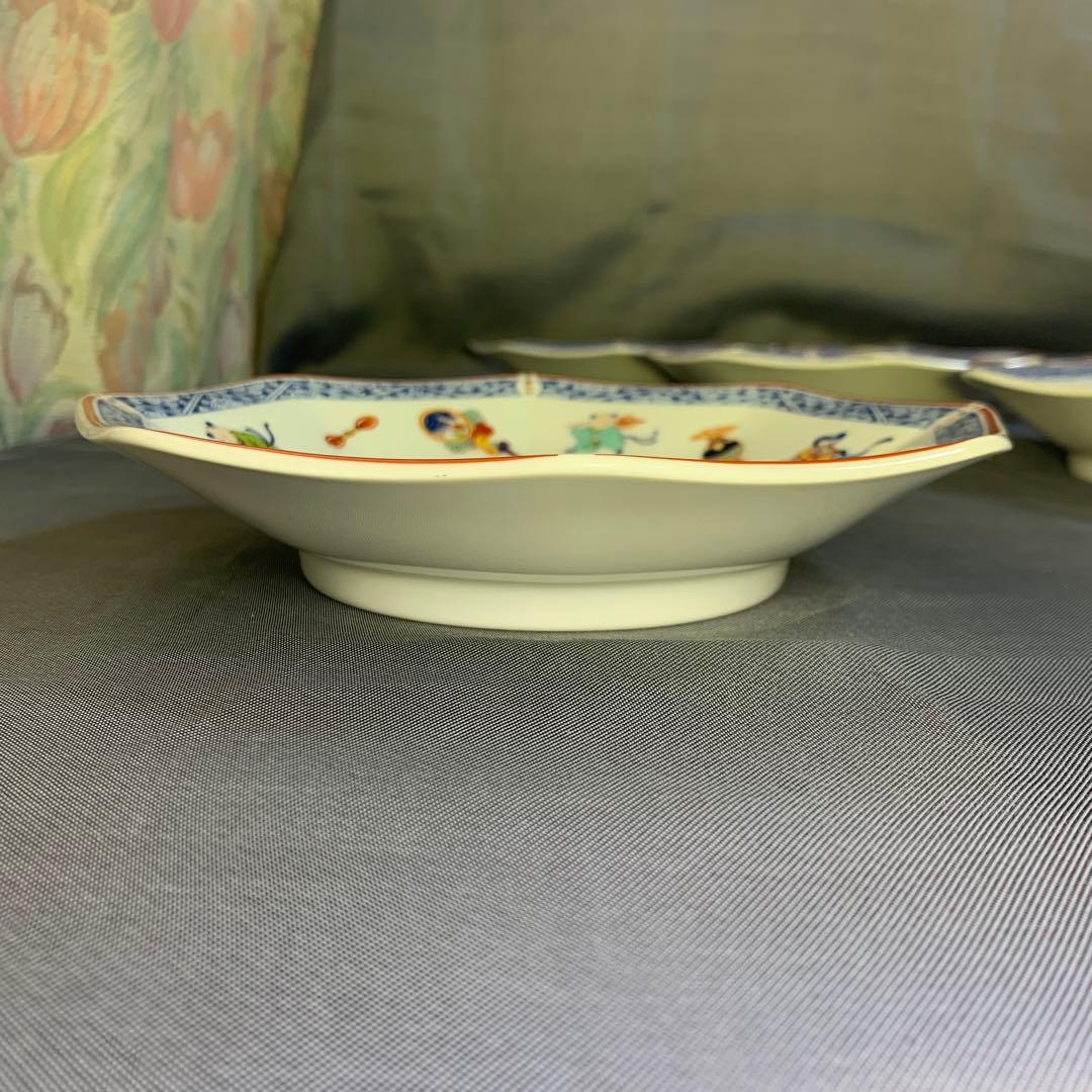 ナルミ　セット　中華　唐子　八角皿　レンゲ　豆皿　大皿　丼　プレート