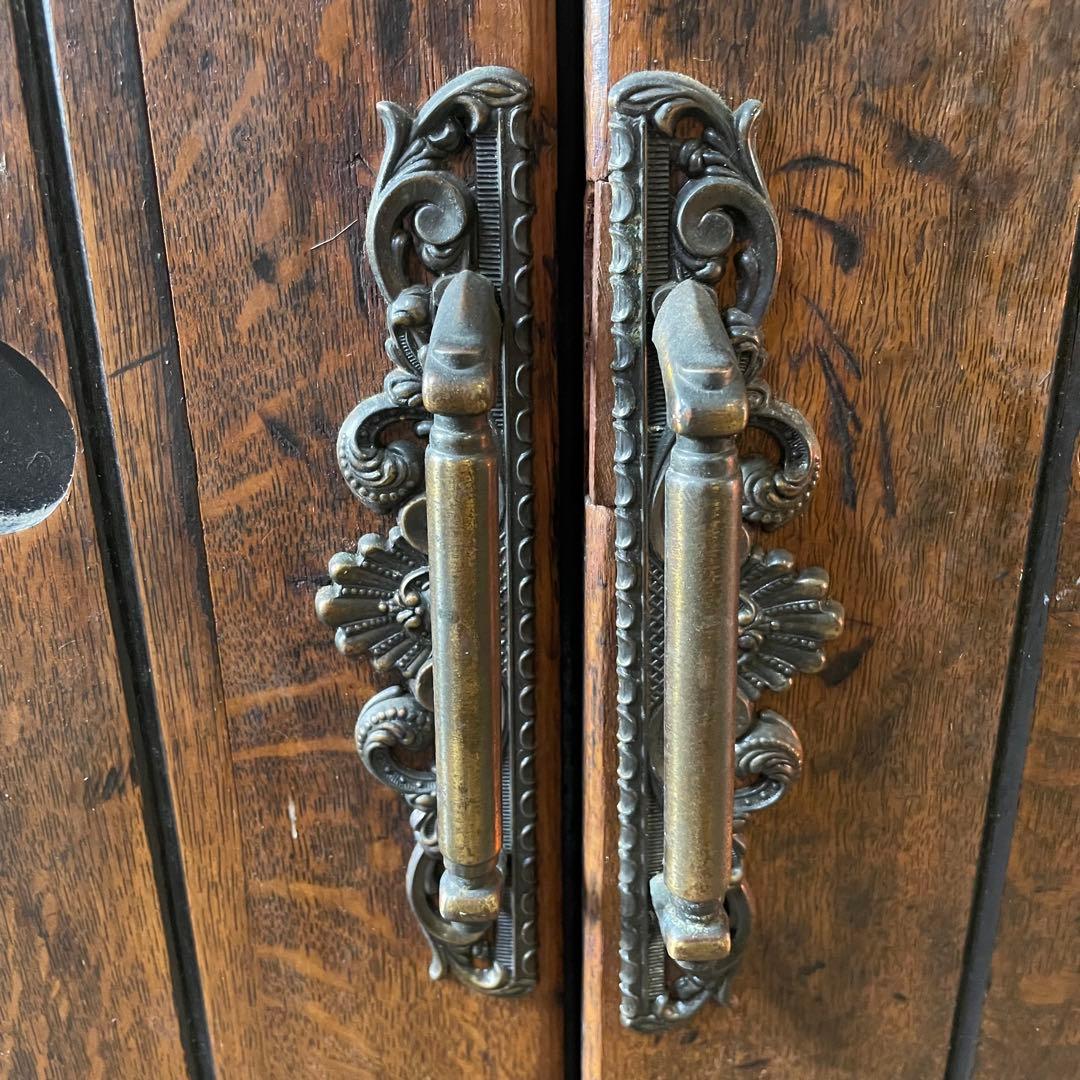 アンティーク調 カントリー家具 木製キャビネット 書類収納 ナチュラル家具 北欧