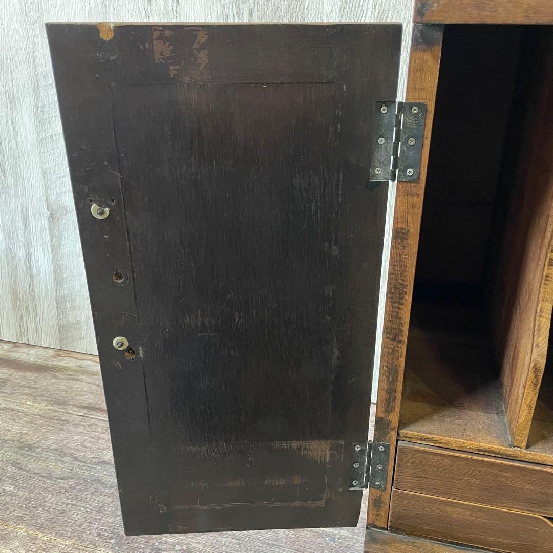 アンティーク調 カントリー家具 木製キャビネット 書類収納 ナチュラル家具 北欧