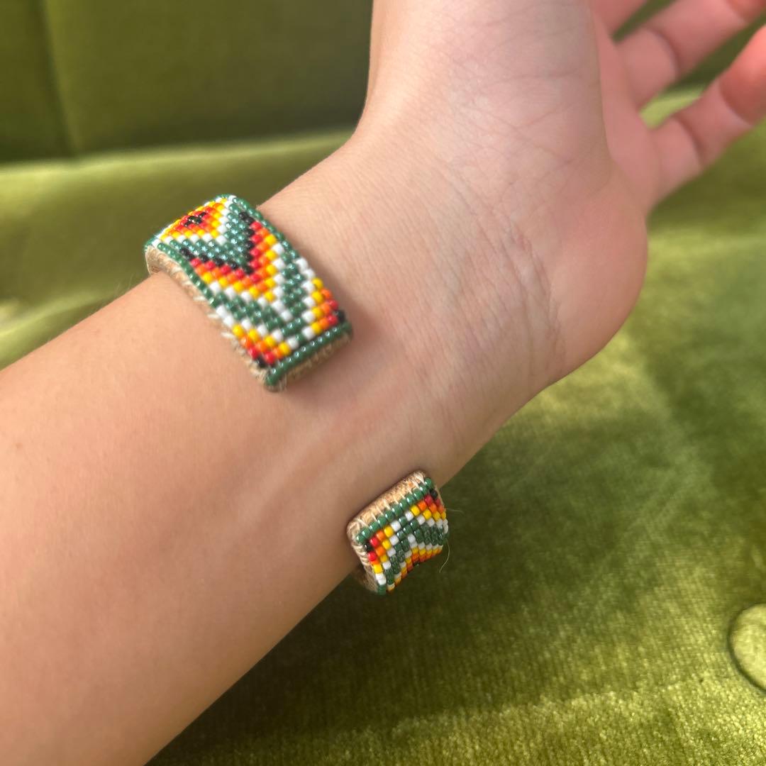 ナバホ族　インディアンビーズ　腕時計