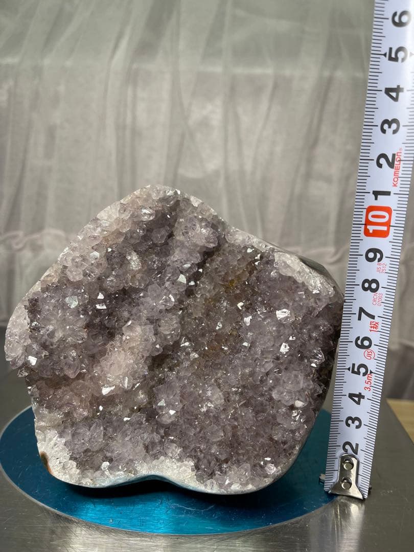 綺麗　天然石　アメジストクラスターと　ブレスレット13.3ミリ　2点セット