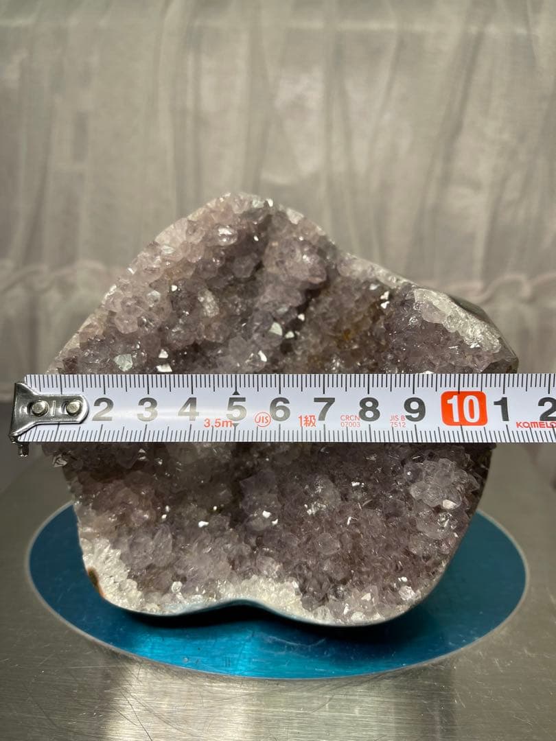 綺麗　天然石　アメジストクラスターと　ブレスレット13.3ミリ　2点セット