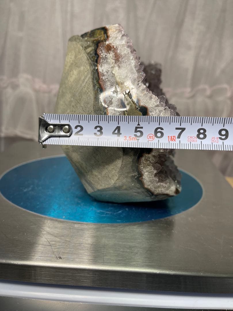 綺麗　天然石　アメジストクラスターと　ブレスレット13.3ミリ　2点セット