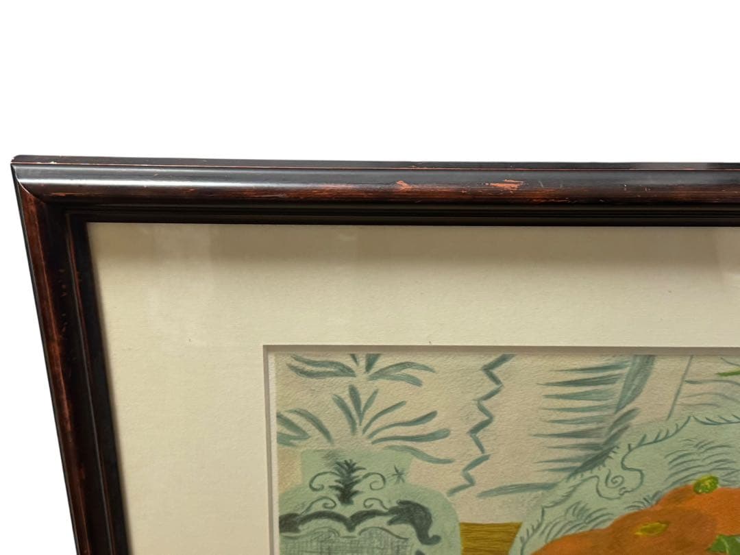 ピエール・ボンコンパン《ポピーの花束》リトグラフ 限定250部 直筆サイン入り