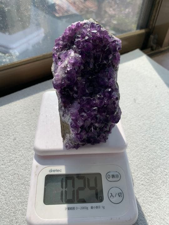 2月誕生石　アメジストクラスター 天然石 原石　【お値下げ