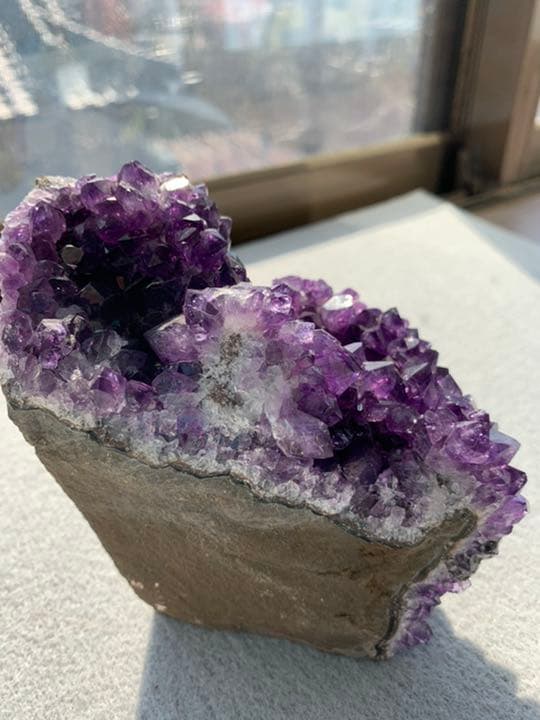 2月誕生石　アメジストクラスター 天然石 原石　【お値下げ