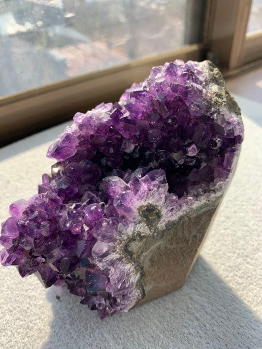 2月誕生石　アメジストクラスター 天然石 原石　【お値下げ